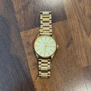Nixon Gold-Tone Men's Watch The Sentry SS